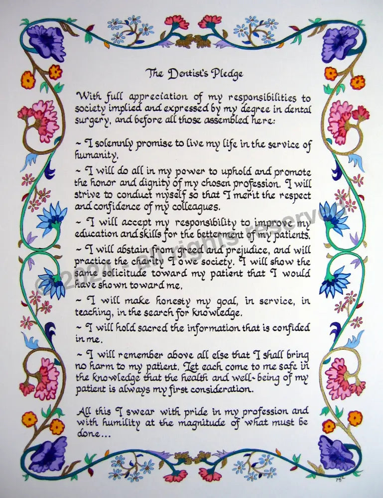 Professional Documents: Doctor’s Oath Dentists’ Pledge