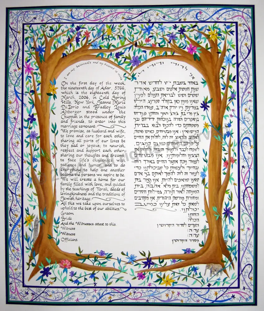 Tree Ketubah - Customized Acc Design
