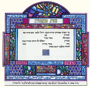 New Bat Mitzvah Certificate - Halter